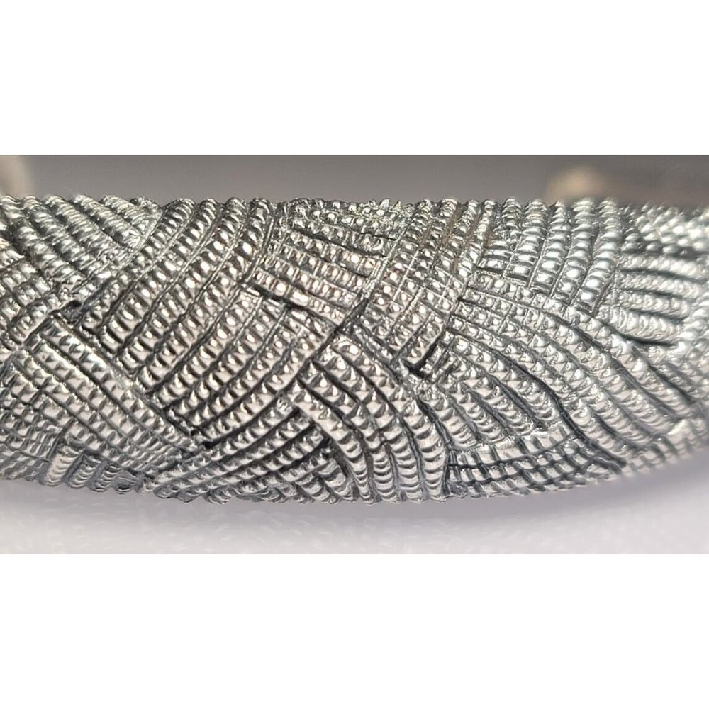 Real Solid 925 Sterling Silver Cuff Bangle Bracel… - image 7